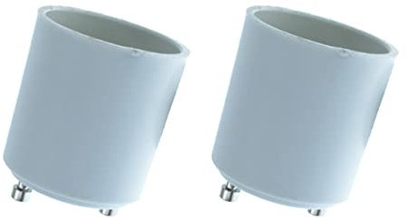 2 Pezzi Convertitore Adattatore Portalampada Per Lampada Led Attacco Da GU24 A E27