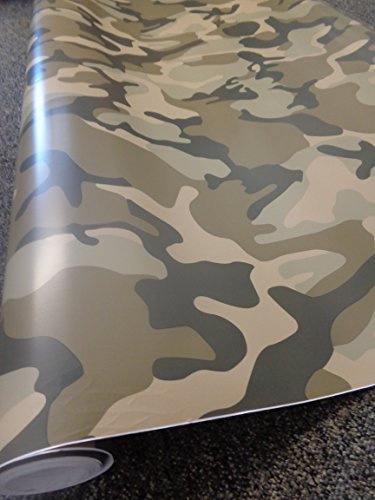 DESERT PATTERN CAMOUFLAGE VINYL FILM CAR WRAP STICKER VINYL WRAPPING AIR BUBBLE FREE 30CM x 1.52M
