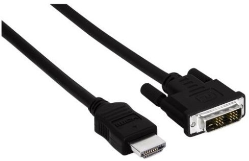 Hama Câble vidéo Single Link HDMI / DVI HDMI 19 broches mâle / DVI-D mâle Noir 5 m (Import Royaume Uni)