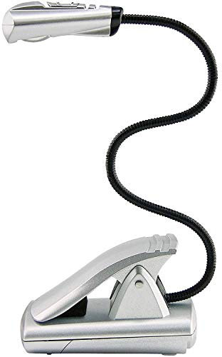 Wedo 2541054 Lese- und Notenständerlampe LED (mit Batterien) silber