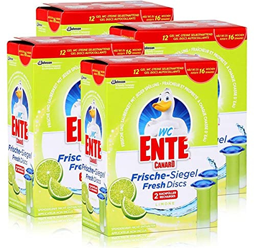 4x WC Ente Frische Siegel Nachfüller Limone