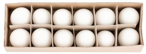 NaDeco Enteneier Natur 12 Stück, ausgeblasen, gereinigt & desinfiziert | Naturbelassene Ostereier | Perfekt zum Basteln, Bemalen & Aufhängen | Deko-Ostereier Set für Osterdeko & DIY Frühlingsdekoㅤ