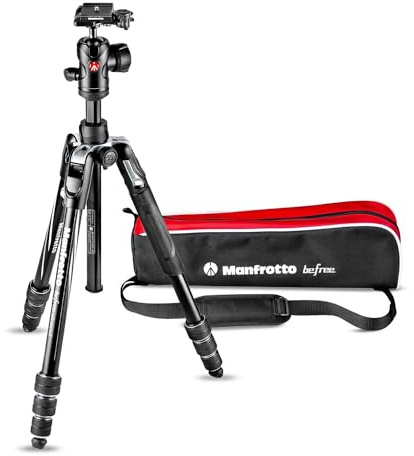 Manfrotto Befree Advanced Kamera Stativ Kit mit Drehverschluss Reisestativ Kit mit Kugelkopf tragbar und kompakt Kamerastativ aus Aluminium für DSLR, Reflex, spiegellos, Kamera-Zubehör