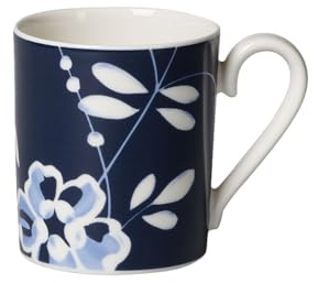 Villeroy & Boch Vieux Luxembourg Brindille Coffee Mug, 250 ml, Premium Porcelain, Blue