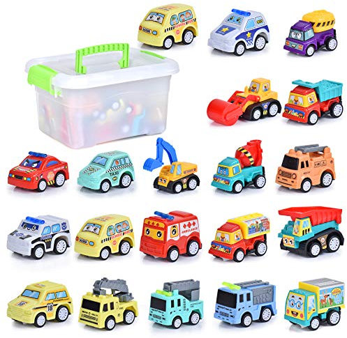 FORMIZON 20 Stück Mini Auto Spielzeug, Spielzeugautos, Mini Auto Set Rennauto, Pull Back Autos Spielzeug Autos für Kleinkinder ab 3 4 5 Jahren Jungen Mädchen, Buntes Kleine Geschenk für Kinder