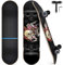 Skateboard, Komplettboard 31 x 8 Zoll Skateboards mit Doppel-Kick, ABEC-7 Kugellager, 7-lagigem Ahornholz Longboard für Männer und Frauen Jugend Kinder Straße Erwachsene Anfänger