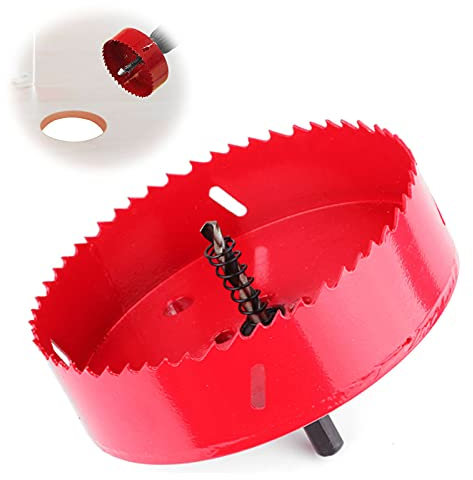 Scie Cloche en Acier Rapide Trou de Scie Perceuse Mèche Scie Cloche Bi Métal Scie Cloche Métal Scie Cloche En Bois Scie Cloche Coupe-Métal pour Des Coupes Dans Le Bois Aluminium Cloison 100mm