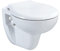 Belvit WC sospeso da parete bianco senza bordi con funzione taharet/bidet e coperchio WC con abbassamento automatico – WC in ceramica per installazione a parete