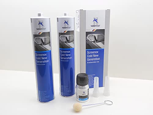 Förch SCHEIBENKLEBER KLEBESET FRONTSCHEIBE KARTUSCHE Set SCREENOX Cold 300ML (2)