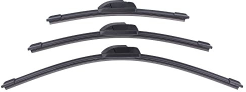 Doo Engy Vorne und Hinten Scheibenwischer Wischerblatt Flachbalkenwischer Satz für F-ord Fiesta V Fusion 2002-2010
