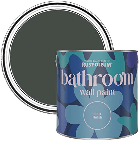Rust-Oleum Dark Green Water-Resistant Bathroom Wall & Ceiling Paint - After Dinner 2.5L