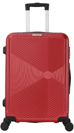 TROLLEY ADC - Valise Cabine 55x34x23 - Rigide, Légère 2,5 Kg - 39 litres - 4 Doubles Roues Silencieuses - Maniable, Pratique et Étanche - Collection Luton Superfly - Bordeaux