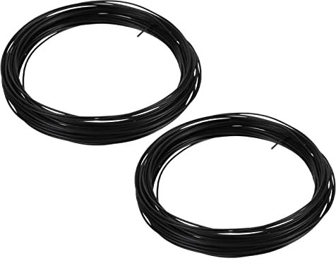 PATIKIL 1.0mm Bonsai Formazione Filo, 2 Rotoli Floreale Filo Gambi Anodizzato Alluminio Albero Filo 65,6 Piedi Totale per Giardinaggio Ramo Fissaggio, Nero