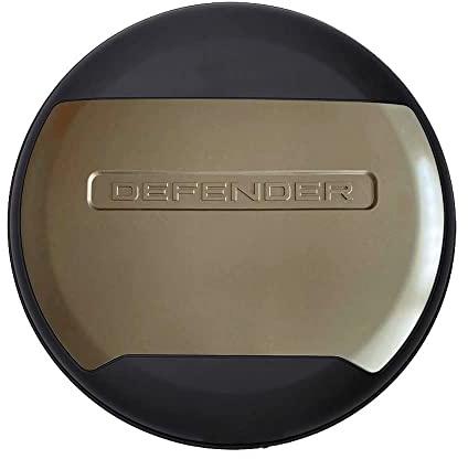 OUSIKA Copriruota Scorta per Auto, per Land Rover Defender 110 130, Impermeabile, Antipolvere, Copriruota Elastico in ABS, Accessori Decorazioni Esterne,Brown