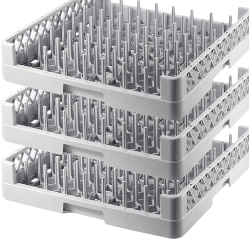 Gastronette - 3 Set Spülkörbe Spülmaschinenkorb 64 Finger Korb 50x50 | Spülkorb für Bestecke, Tabletts, Gläser, Geschirr, GN Bleche - Geschirrspülkorb für gewerbliche Spülmaschinen