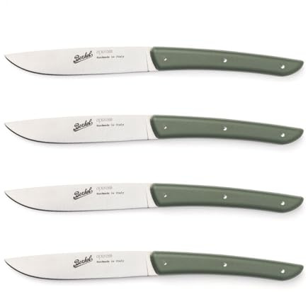 Berkel - Color Set 4 Coltelli Bistecca Lama Liscia 11 cm - Verde