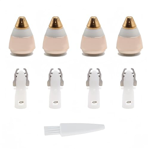 Eyebrow Hair Remover replacement heads for Finishing Touch Flawless Brows Eyebrow Hair Remover,Painless Blades with Cleaning Brush - As Seen on TV (flawless eyebrow replacement heads, 4 pack)