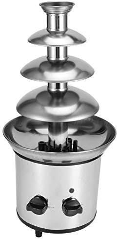 Fuente de fondue de chocolate, fuente de chocolate eléctrica de acero inoxidable de 4 capas 170 W 50/60 Hz Máquina de fusión eléctrica fácil de montar for chocolate, caramelo, mantequilla, queso, fies