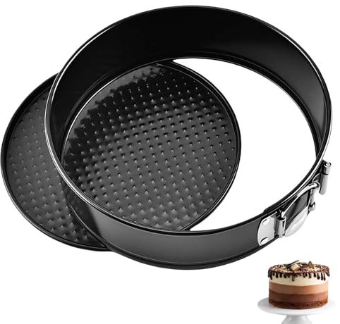 ClcIosis Kuchenform 6 Zoll, Klein Kuchenform Rund Backform Mit Antihaftbeschichtung, Herausnehmbarem Boden für Leichtes Entformen, Springform Gelten für Kuchen Backen (Schwarz)