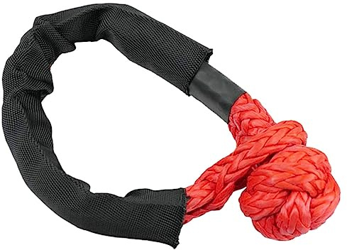 AKOOSY Manille Souple De Récupération Hors-piste Rouge Kit D'équipement De Treuil Pour Véhicules Utv Vtt Camion Usage Extérieur