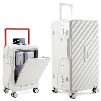 Sea Choice Bagageset 2 delar 20/30 PC hård resväska Aluminiumram Stängning Resväska med hjul Stor resväska TSA-lås Spinnerhjul