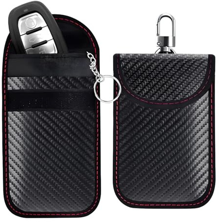 2 chiavi di protezione per auto, per chiavi auto, protezione Keyless, protezione Keyless Go, custodia per chiavi, custodia per chiavi, custodia antifurto