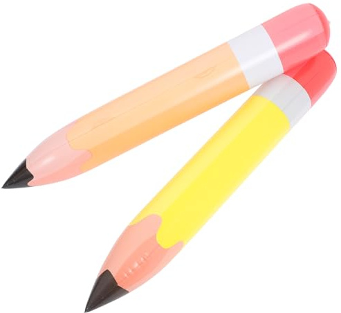OSALADI 2piezas Juguete de Lápiz Inflable de Pvc Gigante de Decoración para Fiestas de Cumpleaños Lápices Inflables para Colgar el Aula y Regreso Clases