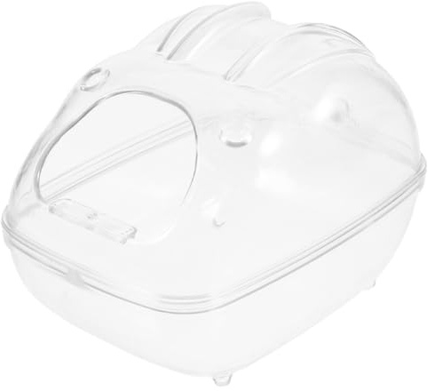 CLISPEED Vasca da Bagno Sabbia per Criceti Porcellini d Piccolo Animale Pulizia e Igiene Materiale Durevole e Trasparente Facile da Riporre e Trasportare Adatto Come WC o Box per Bagni