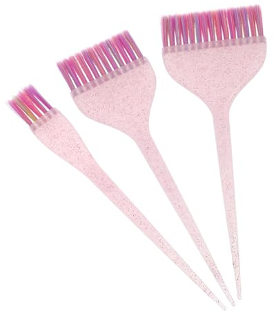 CLISPEED 3stücke Haarfärbepinsel mit Langem Stiel Salon-färbepinsel Haarölapplikator für Professionelle Anwendung und Präzises Auftragen von Haarfarbe und Ölen