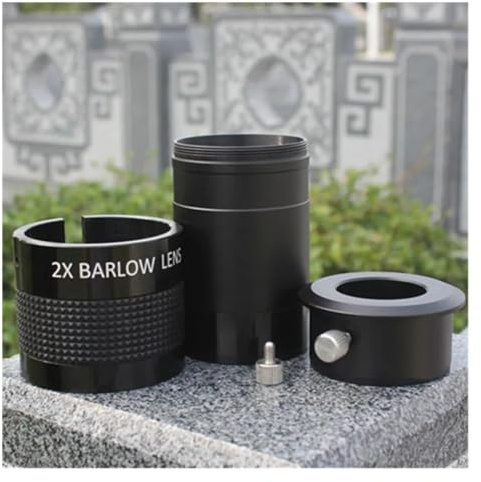 Teleskopzubehör Teleskop Barlow-Spiegelobjektiv 2 Zoll 2X Extender 1,25 Zoll Adapterbreite Grüner Film 5P9953