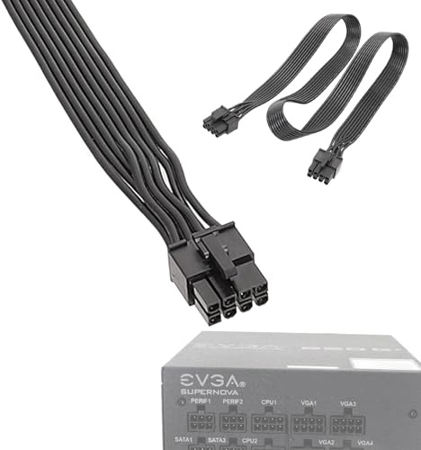 VGA-grafikkortskabel - 8-stifts PCIe-kabel - 8P till 6+2P platt linje PCIe
