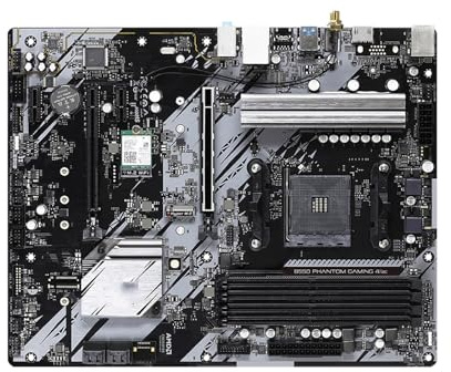 scheda madre Fit For ASROCK B550 PHANTOM GAMING 4/AC Supporta B550 AM4Ryzen 5 5600X 5600G 7 5800X3D 9 5900X CPU DDR4 4733+(OC) SATA3 Hyper M.2 ATX