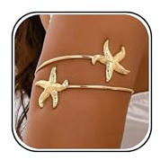 KummerSaprk Gold Arm Cuff for Women Starfish Upper Arm Jewelry Summer Dresses 2026 Beach Vacation Essentials Accessories