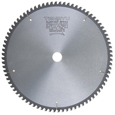 Tenryu AC-30580DN 12 Carbide Tipped Saw Blade (80 Tooth TCG Grind - 1 Arbor - 0.11 Kerf)