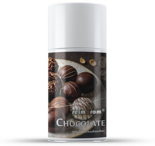 Duftspray Chocolate | Lufterfrischer für automatischen Duftspender oder zum manuellen Sprühen | Raumduft von REIMA | mit Geruchsabsorber | appetitlicher Schokoladenduft