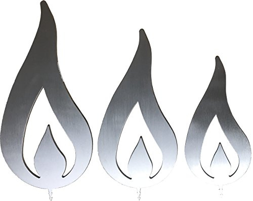 ARTTEC Design Flamme (Alu) (3er Set groß)