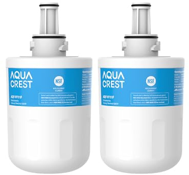 AQUA CREST Filtre Frigo Remplacement pour Samsung® DA29-00003F, 2 Pack | AQF-FF11F Compatible avec Samsung Aqua Pure Plus Réfrigérateur Samsung DA29-00003F, HAFIN1/EXP, DA97-06137A-B, HAFIN2/EXP (2)