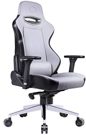 Cooler Master Caliber X1C Gaming Chair for Computer Game, Office and Racing Style Gamer, Comfy Ergonomic 360° Swivel Reclining High Back Chairs with Armrest Backrest Headrest Lumbar Support PU Leather