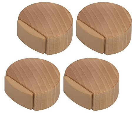 Dörrstopp - Dörrstopp Trägolv Parkett (Naturligt Bok) - Diskret och Elegant - 4-pack