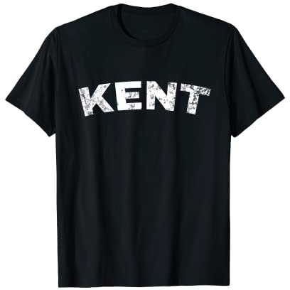Vintage Kent White Text Apparel T-Shirt