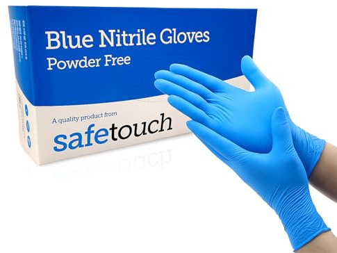 Just Health Nitrilhandschuhe | puderfrei, latexfrei, beidhändig, Einweg, flexibel und strapazierfähig | Premium Handschuhe | Vielseitig einsetzbar | Blaue Nitrilhandschuhe | 1000 Stück - XL