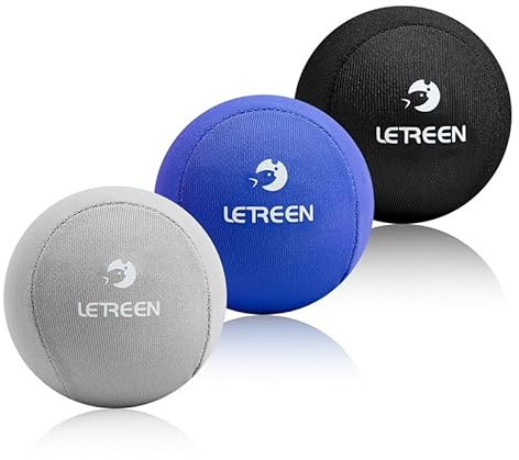 LETREEN 3-pack stressbollar för vuxna, gel anti-stressboll med olika tjocklekar och storlekar, koncentrationsbollar för koncentration, knådbollsleksaker