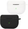 Accdeny Compatible for Jabra Elite 8 Active Headphone Case, [Supports Wireless Charging] [Shockproof Protective Case] Silicone Headphone Case (Black-White)