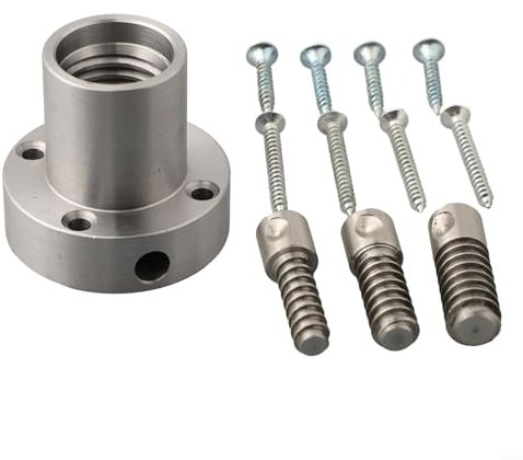 HEIBTENY Drehfutter 2 Zoll Stahlplatte Mit Schraubenfutter Holzbearbeitung Drehmaschine Frontplatte Schraubfutter 1 Zoll X 8TPI Gewindefutter