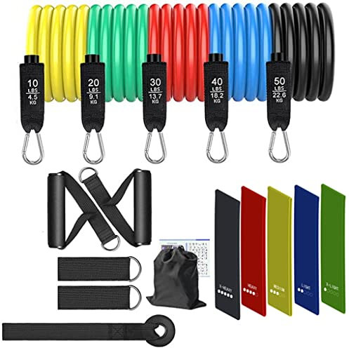 Widerstandsbänder-Set, Fitness-Workout, Fitnessstudio, Zugseil, Yoga, Latexschlauch, Sportbänder, Trainingsgeräte für zu Hause (Farbe: A, Größe: 10–50)