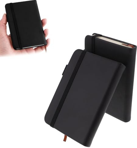 2 Stück Mini Notizbuch,Notizbuch A7 Notizbuch,Kleines Notizbuch Taschen,Notizbuch Klein,Pocket Notebook,Kleines Notizbuch Mini,Notizbuch Für Bürobedarf,Schulbedarf,In Die Tasche Steckbar (Schwarz) | Notizbuch Klein,Pocket Notebook,Kleines Notizbuch Mini,Notizbuch Für Bürobedarf,Schulbedarf,In Die Tasche Steckbar (Schwarz)