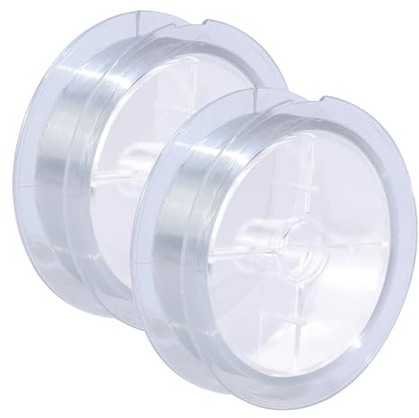 Klarer Nylonfaden 400m Nylonschnur Schmuckfaden Durchsichtige Transparente Schnur zum Aufhängen 0,25mm durchsichtiger Nylon Faden für Armbänder
