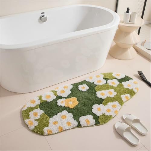 TS TAC-SKY Alfombra Absorbente De Baño, Alfombra De Jacquard Flocado En La Entrada De La Alfombra De La Cama.(50 * 80CM,#8)