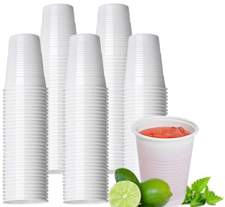Best House | White 7Oz Plastic Cups | 7 Oz/200ml | 1000 Pack | Perfect for Water Coolers, Drinking Events, Travel, Offices, Home, Parties, Events, Beverages, Picnic and Everyday Use
