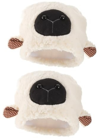 KOMBIUDA 2stücke Plüsch Schaf Ohr Hut Für Cosplay Und Fotografie Weiches Und Warmes Design Für Halloween Weihnachten Und Partys Perfektes Kostümzubehör Für Erwachsene